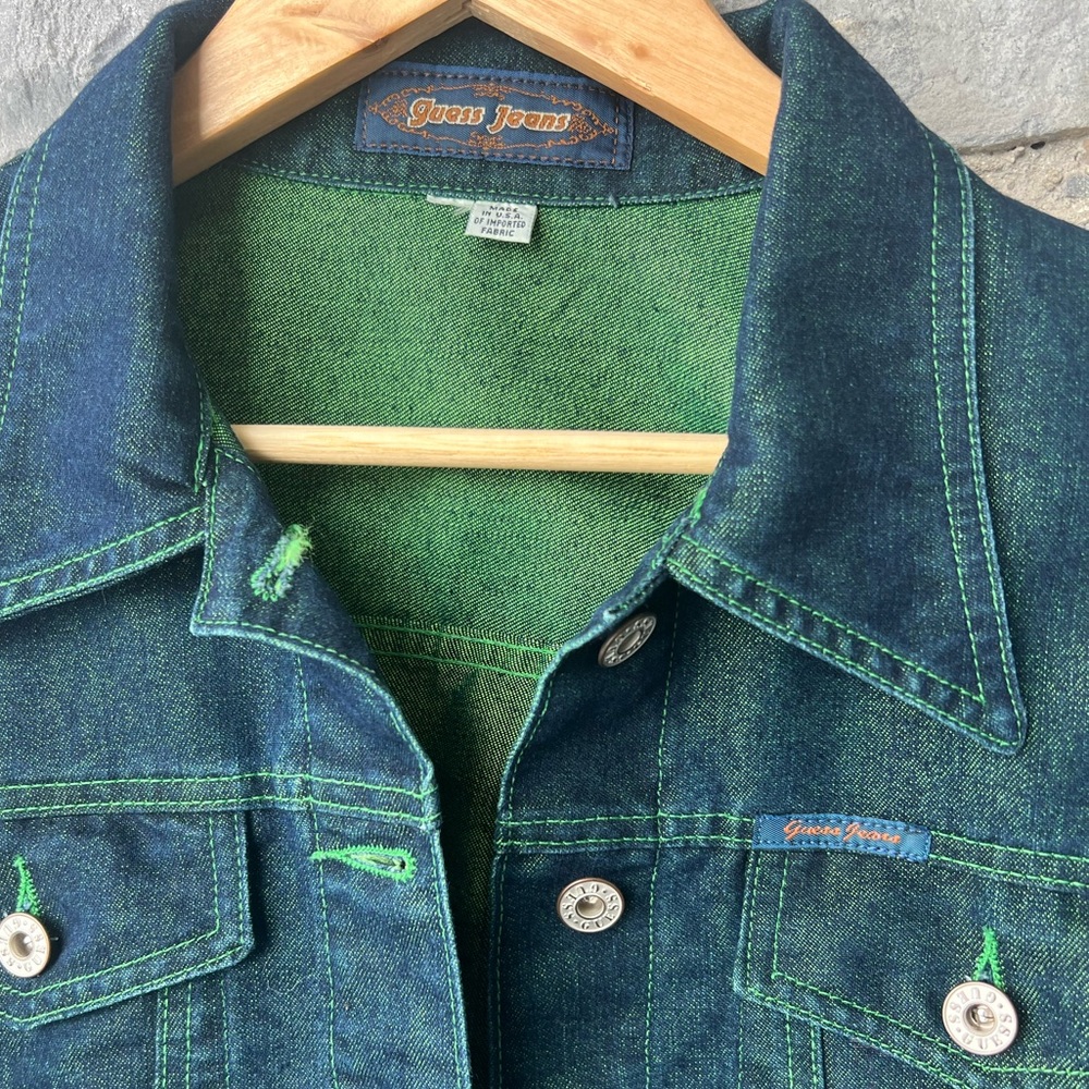 Vintage Guess Denim Jacket Medium - Picture 7 of 8